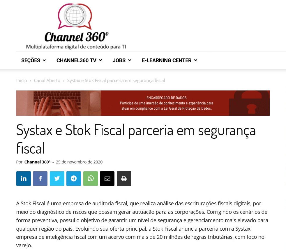 Systax e Stok Fiscal parceria em segurança fiscal