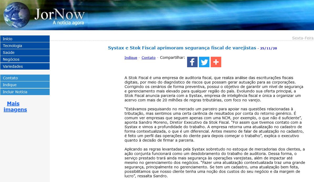 Systax e Stok Fiscal aprimoram segurança fiscal de varejistas