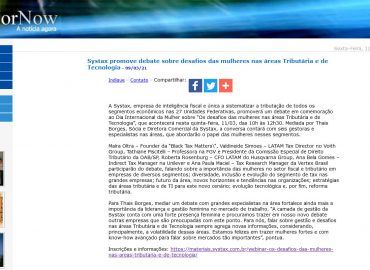Systax promove debate sobre desafios das mulheres nas áreas Tributária e de Tecnologia