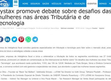 Systax promove debate sobre desafios das mulheres nas áreas Tributária e de Tecnologia