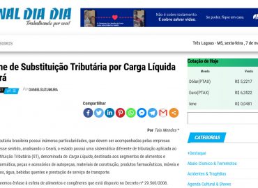 O regime de Substituição Tributária por Carga Líquida no Ceará