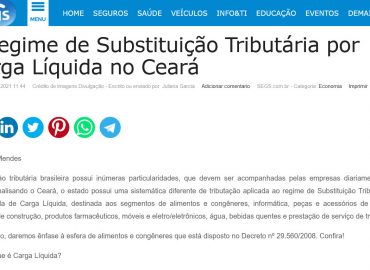 O regime de Substituição Tributária por Carga Líquida no Ceará
