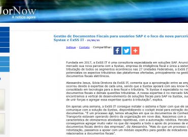 Gestão de Documentos Fiscais para usuários SAP é o foco da nova parceria entre Systax e ExSS IT