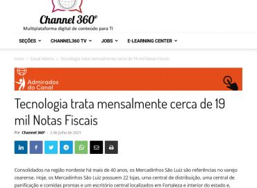 Tecnologia trata mensalmente cerca de 19 mil Notas Fiscais
