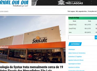 Tecnologia da Systax trata mensalmente cerca de 19 mil Notas Fiscais dos Mercadinhos São Luiz