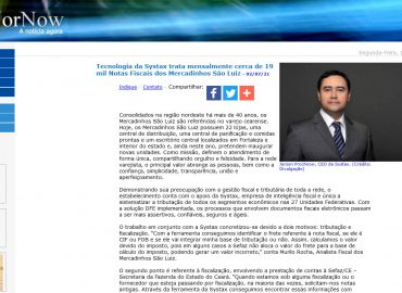 Tecnologia da Systax trata mensalmente cerca de 19 mil Notas Fiscais dos Mercadinhos São Luiz