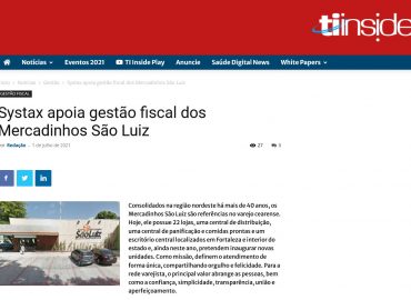 Systax apoia gestão fiscal dos Mercadinhos São Luiz