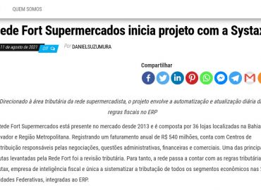 Rede Fort Supermercados inicia projeto com a Systax