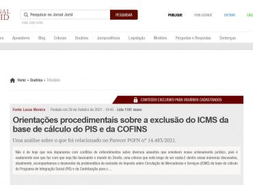 Orientações procedimentais sobre a exclusão do ICMS da base de cálculo do PIS e da COFINS