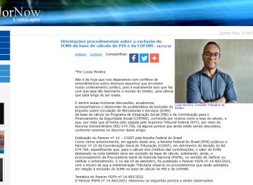 Orientações procedimentais sobre a exclusão do ICMS da base de cálculo do PIS e da COFINS
