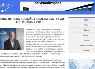 Procenge integra solução fiscal da Systax ao ERP Pirâmide 360