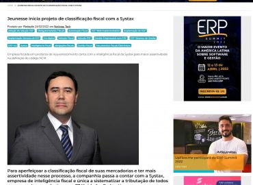 Jeunesse inicia projeto de classificação fiscal com a Systax