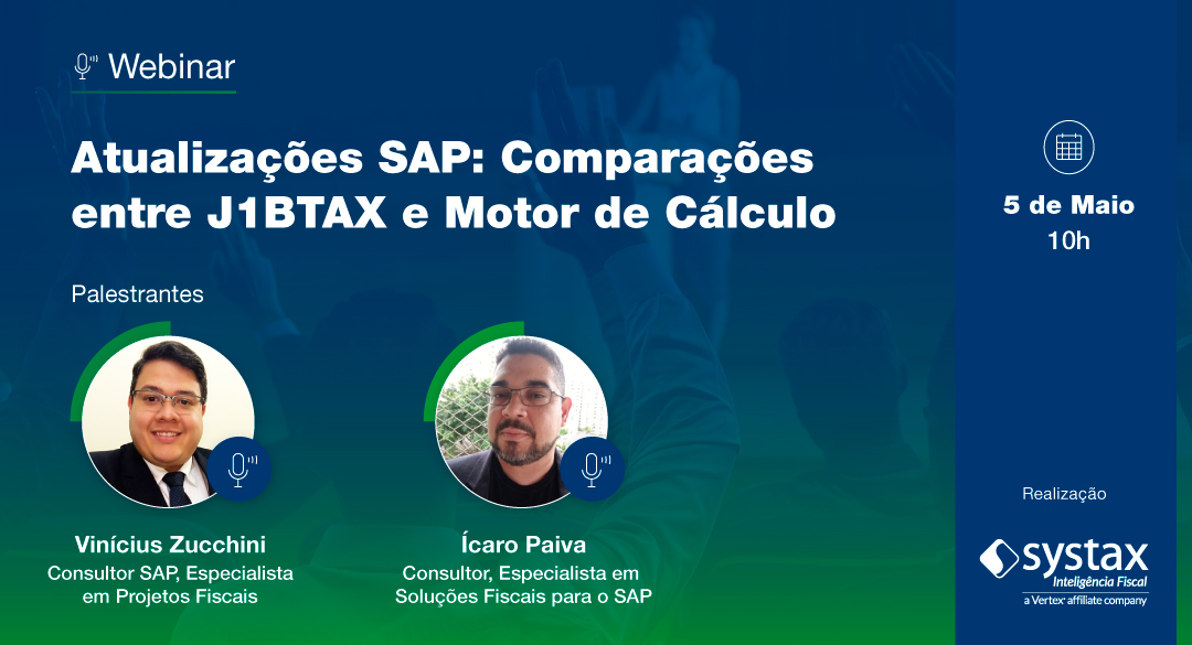 Atualizações SAP: Comparações entre J1BTAX e Motor de Cálculo