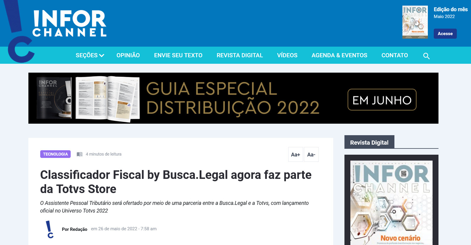 Classificador Fiscal by Busca.Legal agora faz parte da Totvs Store