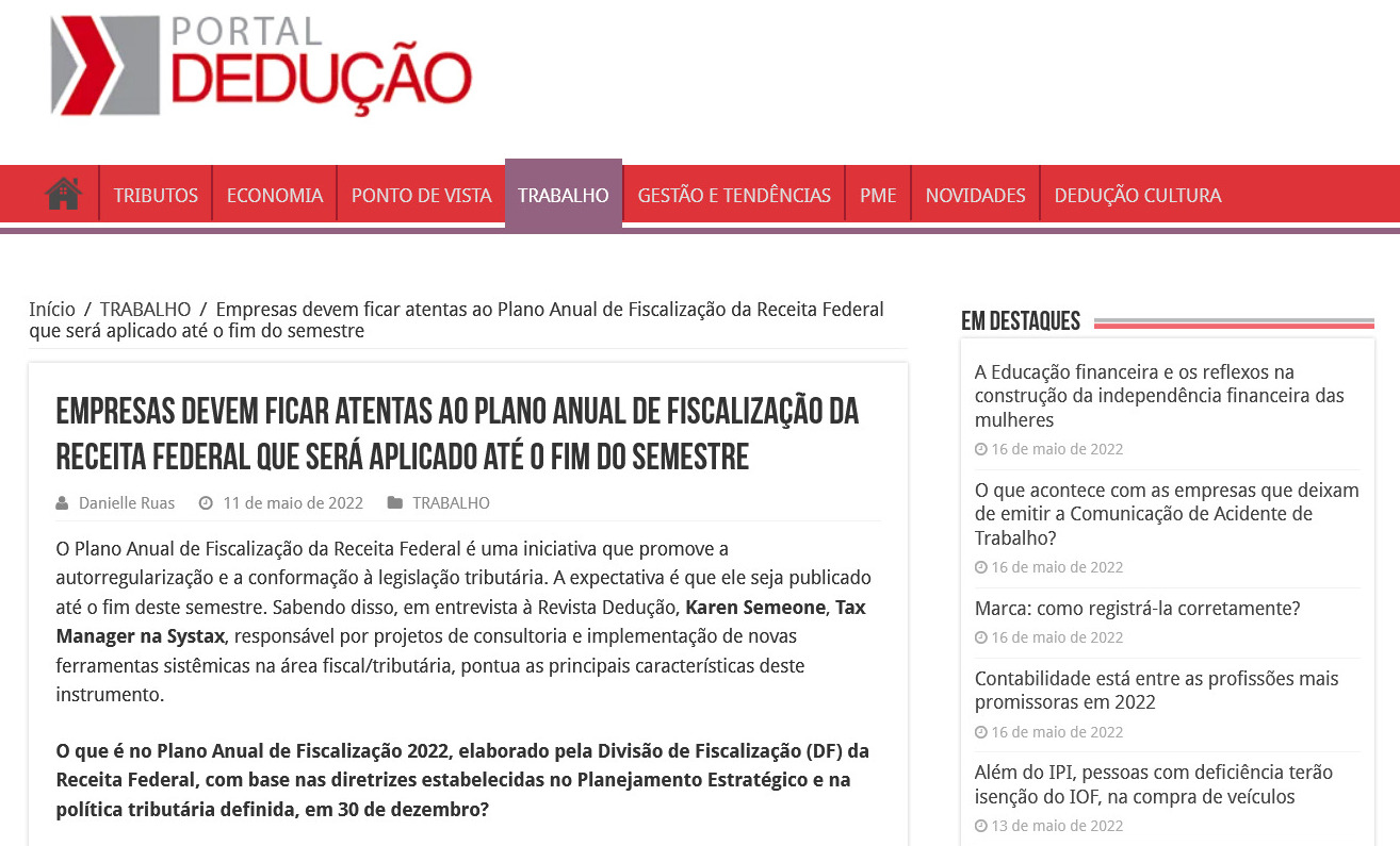 A importância das empresas conhecerem o Plano Anual de Fiscalização da Receita Federal